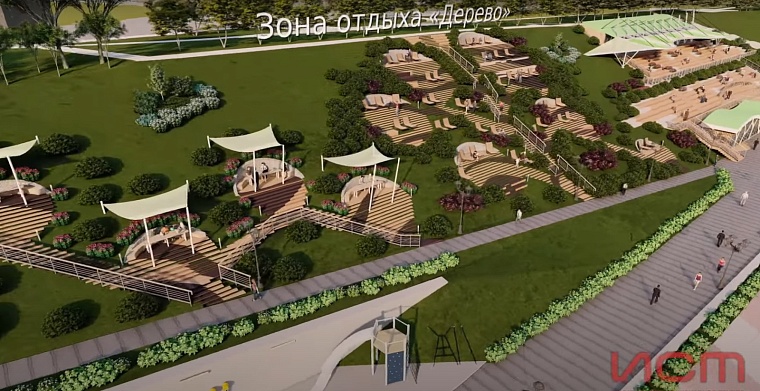 Ландшафтный парк в логу, лифт и плавучий бульвар: тюменцам показали, какой станет набережная