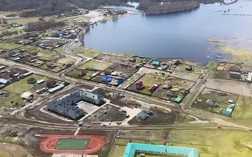 За сутки в селе Большой Карагай Вагайского района уровень воды поднялся на 16 сантиметров