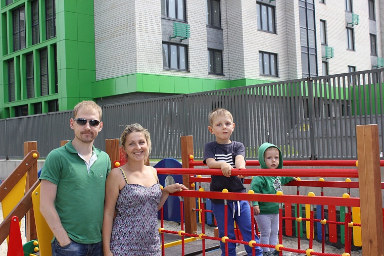 Строительство жилого комплекса с высоты птичьего полета