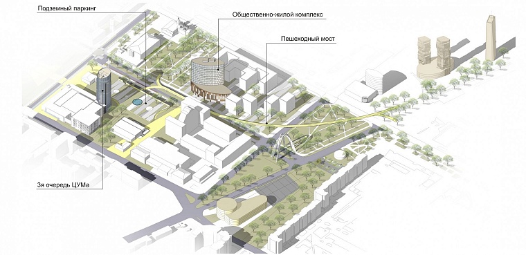 Качели, подземное движение и бесконечные скверы: какой видят ул. Ленина архитекторы