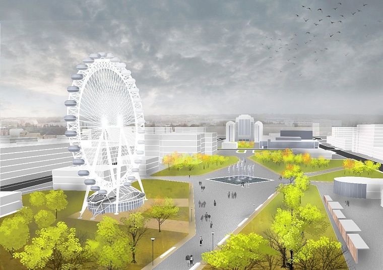 Качели, подземное движение и бесконечные скверы: какой видят ул. Ленина архитекторы