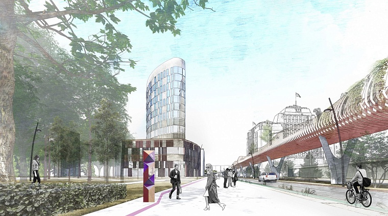 Качели, подземное движение и бесконечные скверы: какой видят ул. Ленина архитекторы