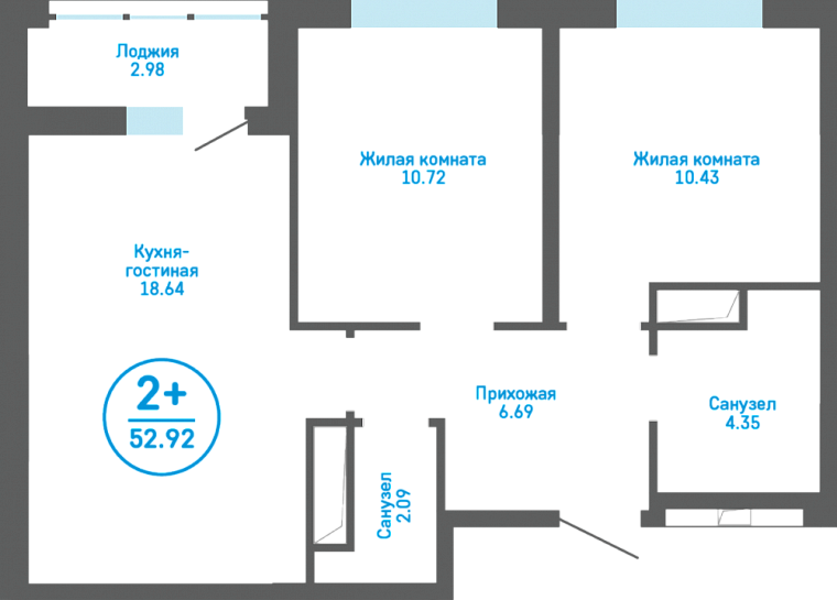 Недвижимость Тюмени: топ самых дешевых двухкомнатных квартир в новостройках
