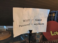 Пароль от WiFi: «Скажи сыр»