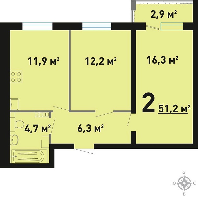 Двухкомнатные квартиры в новостройках: ставка на качество