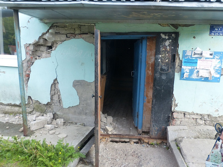 Дом на Элеваторной, 31 после частичного разрушения подъезда хотят укрепить