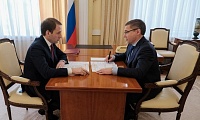 Владимир Якушев встретился с министром природных ресурсов РФ в аэропорту Кольцово