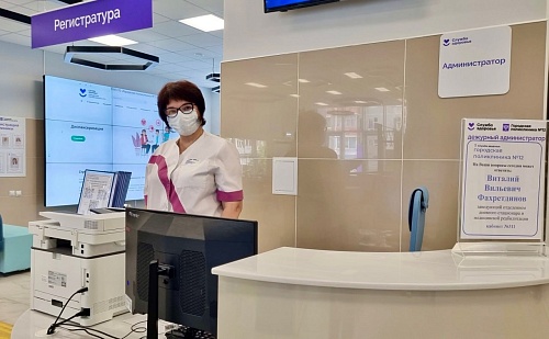 Реконструкция поликлиники № 12 в Тюмени пришлась по душе и врачам, и пациентам