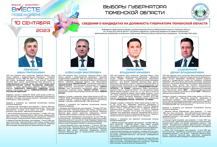 День выборов-2023: вся информация о голосовании в Тюменской области