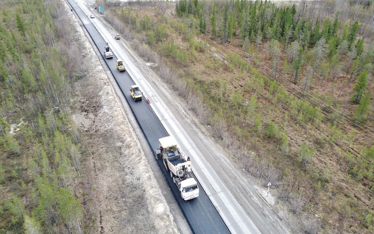 Дорога от границы ЯНАО до Губкинского. Фото: департамент транспорта и дорожного хозяйства