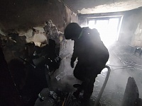 Из пожара в квартире на ул. 50 лет Октября спасли шесть человек