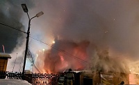 В Тюмени ночью сгорело кафе "Кебаб Хаус"