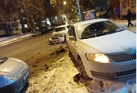 Пьяный тюменец разбил пять машин на улице Максима Горького
