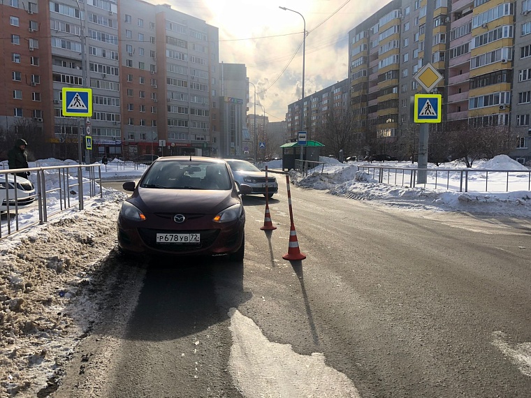 Шестилетнего ребенка сбили в Тюмени на переходе
