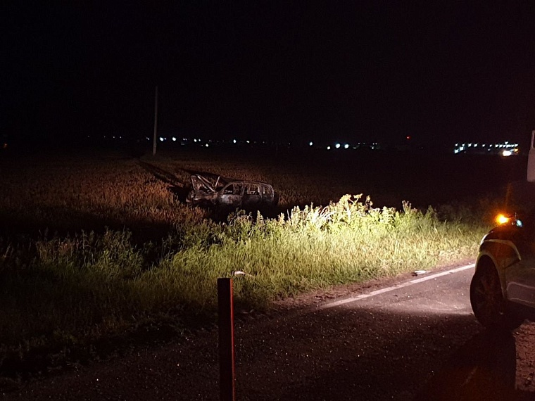 В Тюменской области подросток спровоцировал ночное ДТП, в котором пострадали пять человек