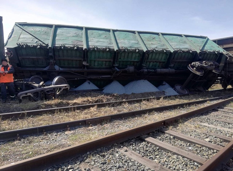 В Тюмени вагоны сошли с рельсов на станции Войновка