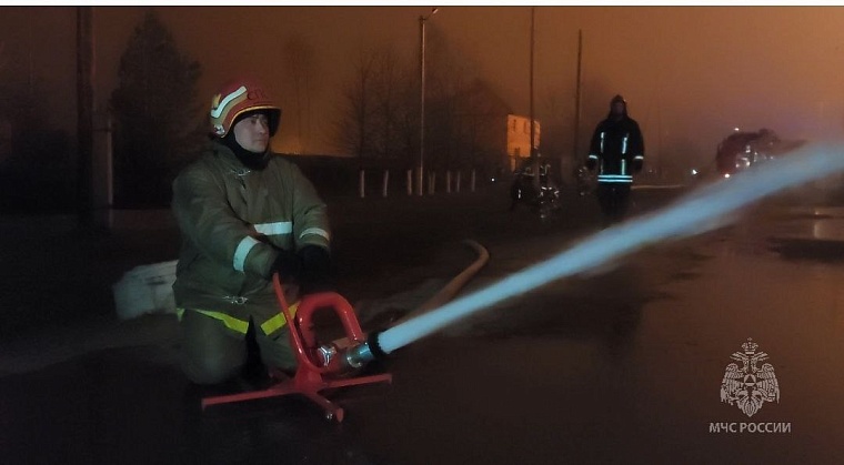 Пожар в Успенке удалось локализовать