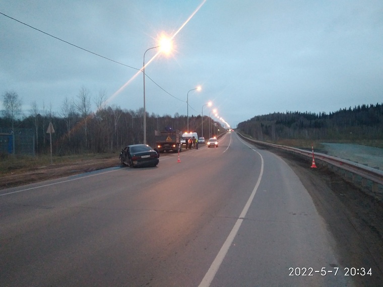 Пьяный водитель на "Ладе Калине" устроил ДТП на трассе в Тобольском районе
