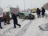 В ДТП у деревни Субботина пострадала водитель "Лады Калины"
