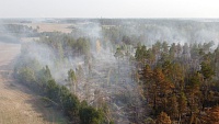 Торфяной пожар за ТЭЦ-2 под Тюменью планируют тушить с вертолета