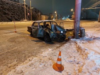 В ночь на 31 декабря житель Боровского устроил ДТП, погиб пассажир