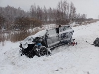 В ДТП на трассе Тюмень - Омск пострадали женщина и двое детей