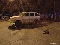 Пьяный лихач на «Тойоте» врезался в «уазик» на улице Щербакова