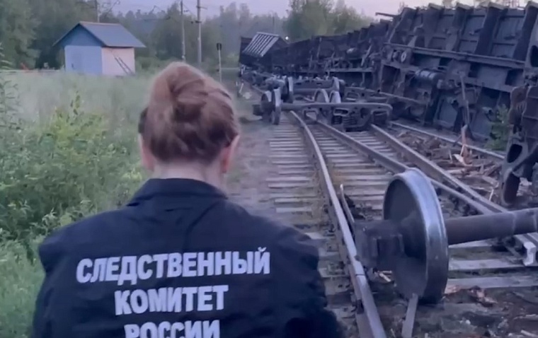 По факту схода с рельсов шести вагонов на станции в Винзилях возбуждено уголовное дело