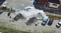 В Новом Уренгое в машине взорвался газовый баллон