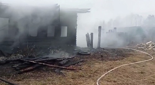 На пожаре в Юргинском районе погибли два человека