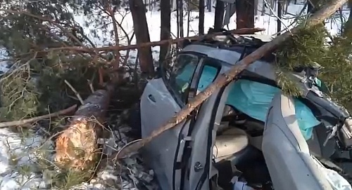 24-летняя девушка разбилась в Порше в страшной аварии под Тюменью