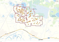 Скриншот с онлайн-карты пожаров СКАНЭКС