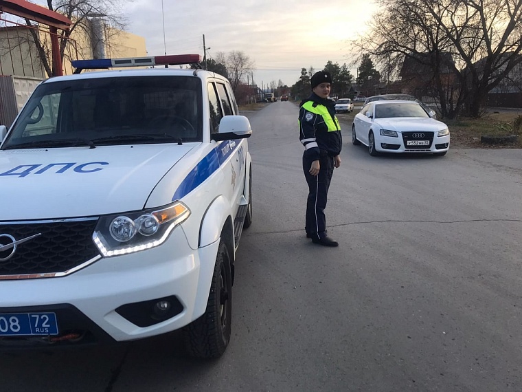 Водитель на Audi пытался скрыться от ДПС в Боровском