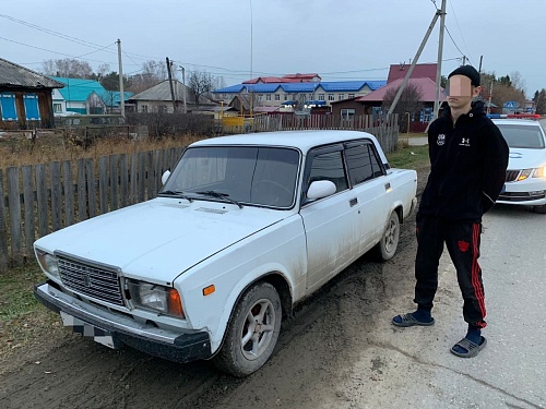 В Нижней Тавде задержали подростка на машине мамы