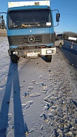 На трассе Тюмень — Ханты-Мансийск водитель «Мицубиси» погиб после столкновения с большегрузом