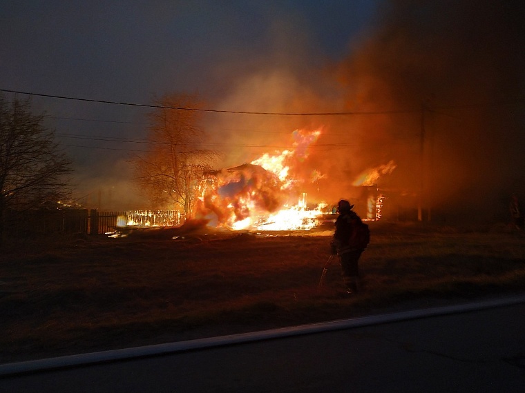 Огонь пытались остановить еще в лесу: подробности пожара в Успенке