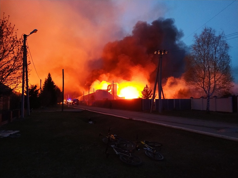 Огонь пытались остановить еще в лесу: подробности пожара в Успенке