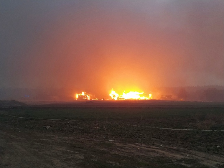 Огонь пытались остановить еще в лесу: подробности пожара в Успенке