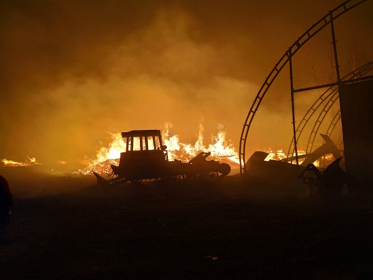 Огонь пытались остановить еще в лесу: подробности пожара в Успенке