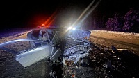 На трассе Тюмень – Ханты-Мансийск при лобовом столкновении погиб 33-летний водитель