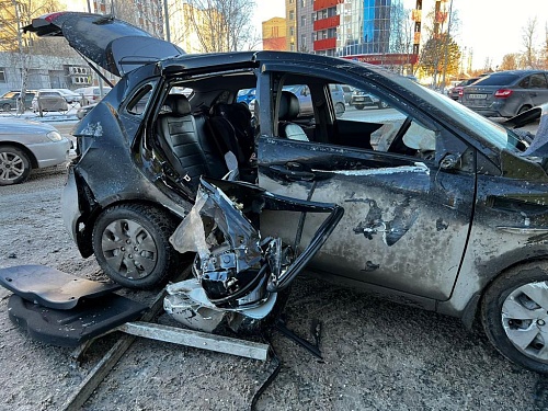 В столкновении двух автомобилей такси на улице Мельникайте погибла пассажирка