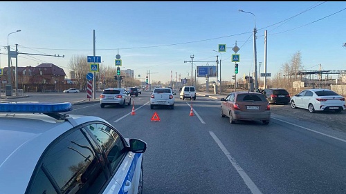 В ДТП на перекрестке в Тюмени пострадали трое человек