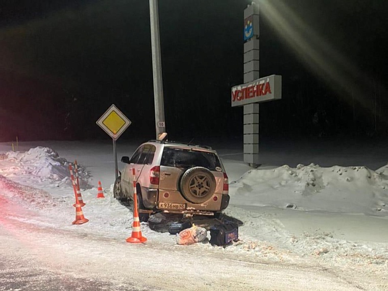 17-летняя школьница из Успенки разбила об столб отцовскую машину