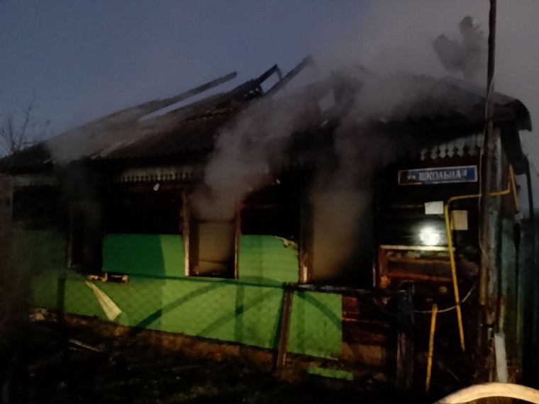 В тюменском селе во время пожара погибли женщина и ребенок