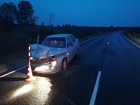 Пьяный сельчанин на трассе Голышманово - Бердюжье  врезался в стоящий автомобиль