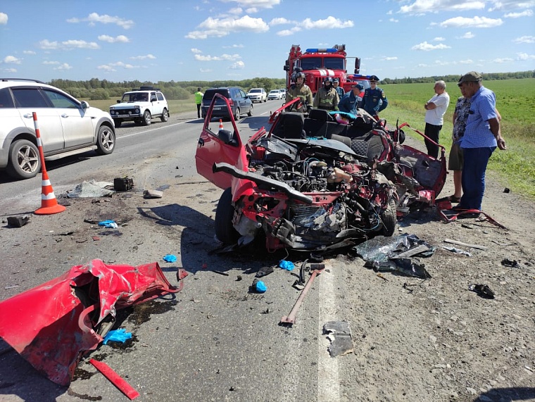 Водитель иномарки погиб в столкновении "Дэу" с трубовозом на Ирбитском тракте