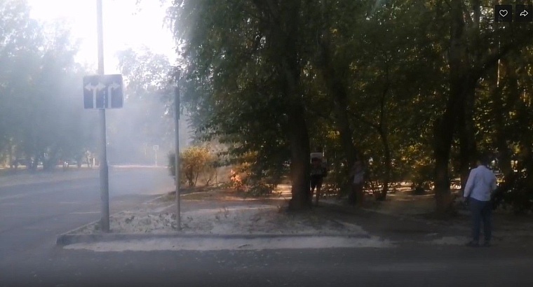 На Тульской горит тополиный пух