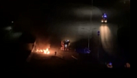В ЖК "Правобережный" ночью сгорел брошенный автомобиль