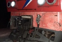 В Тобольском районе с рельсов сошел локомотив пассажирского поезда
