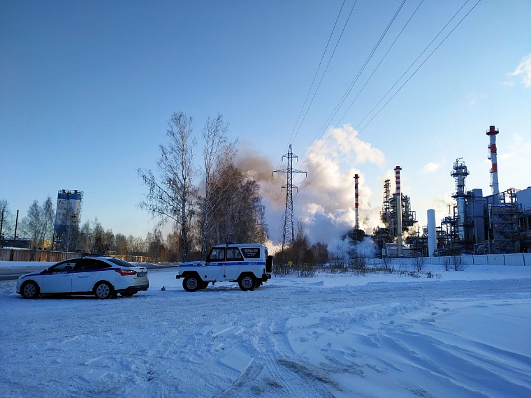 В Тюмени произошел крупный пожар на Антипинском нефтеперерабатывающем заводе